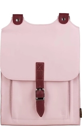 Kožený batoh - pudrově růžový
